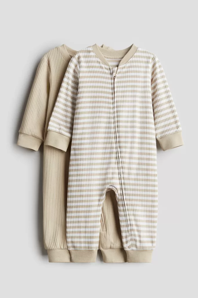 Organic zip up pajamas - essentials for newborn babies